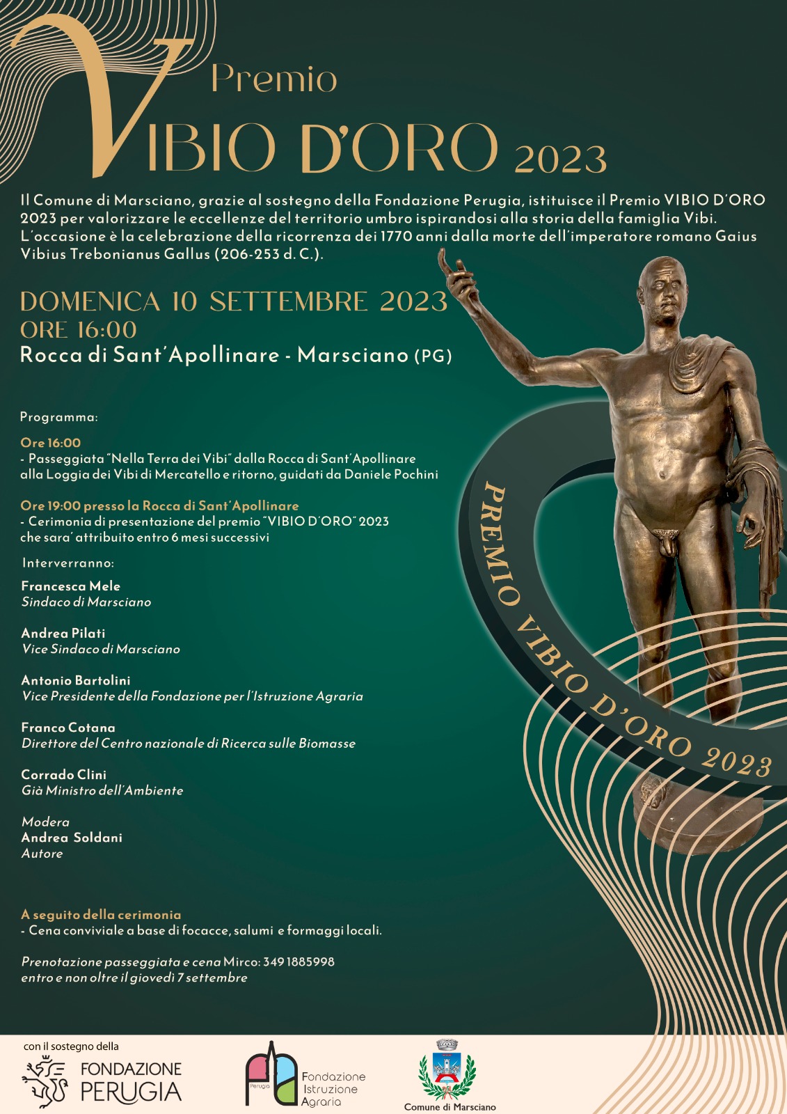 Locandina Premio Vibio dOro 2023