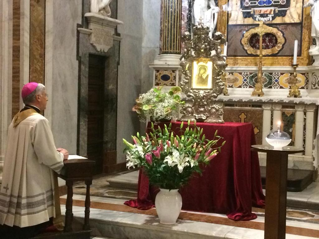 recita del rosario dal Duomo di Spoleto