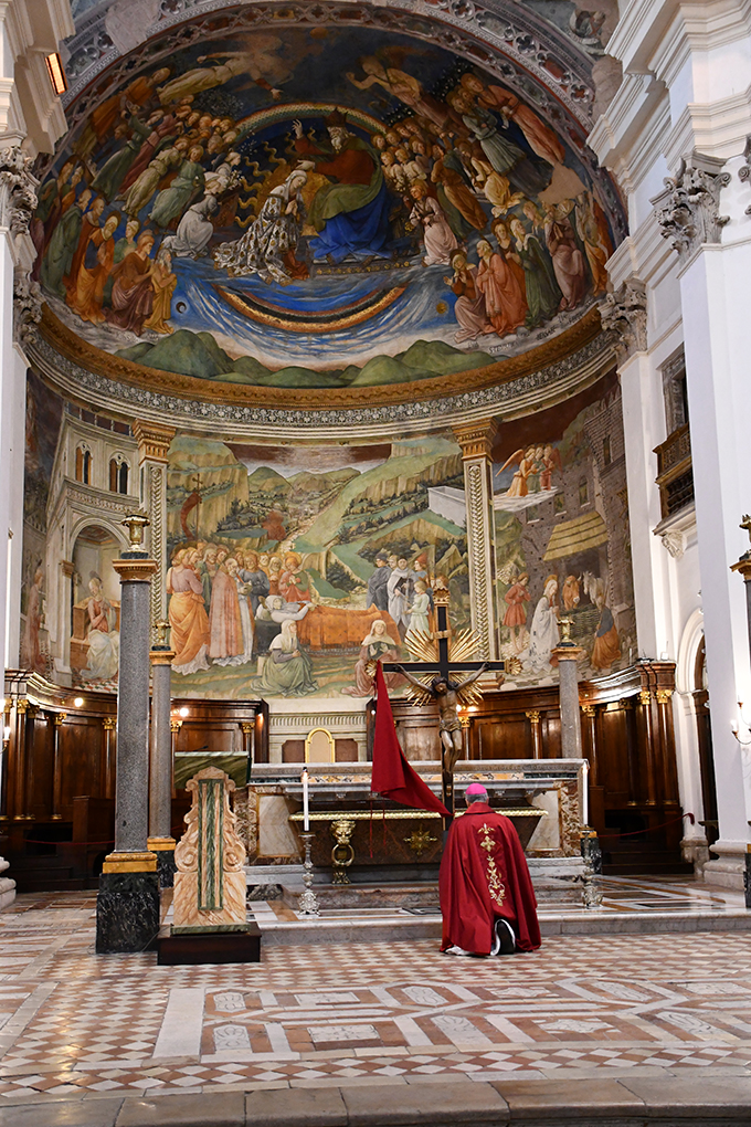 Azione venerdì santo Duomo Spoleto 1