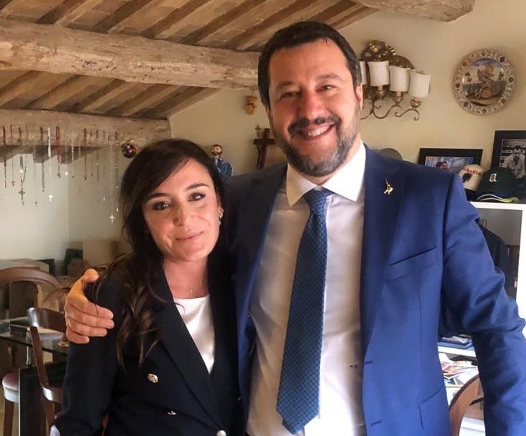 Valeria Alessandrini e Matteo Salvini Lega