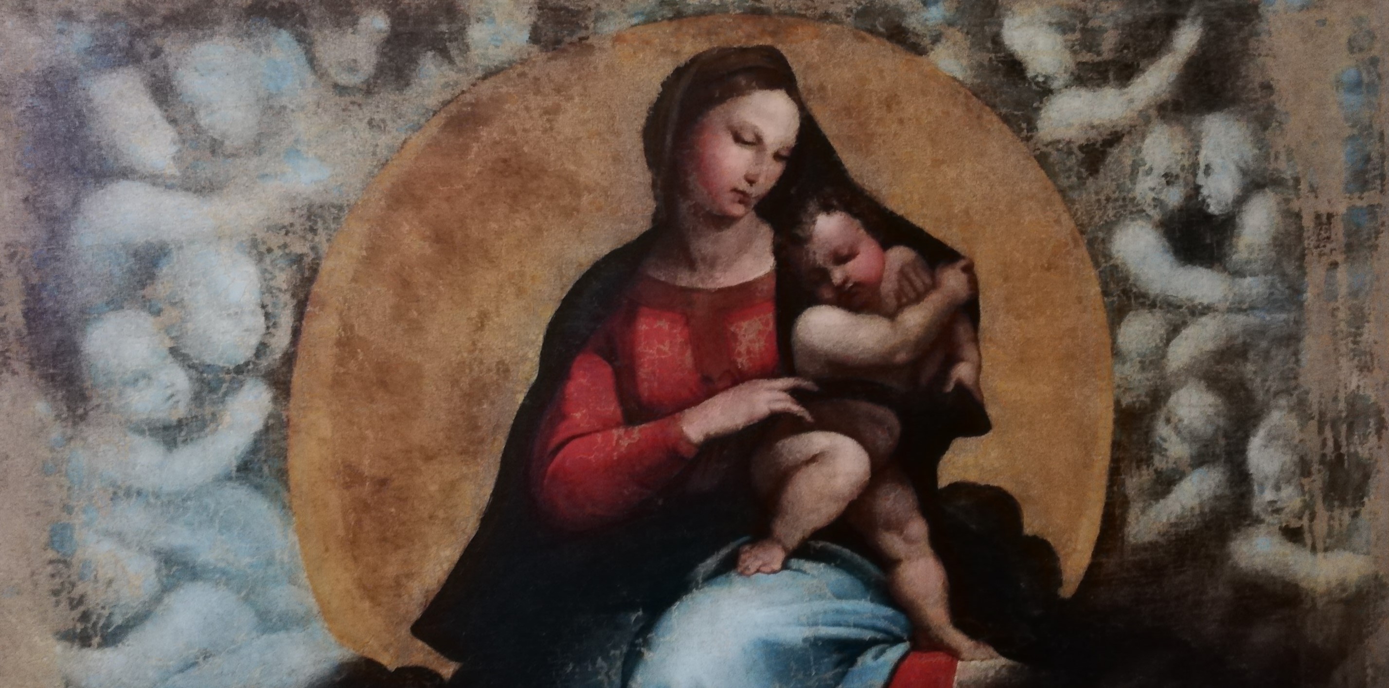 Sistine Madonna - Pittura Dallartista Raphael Santi Alla 