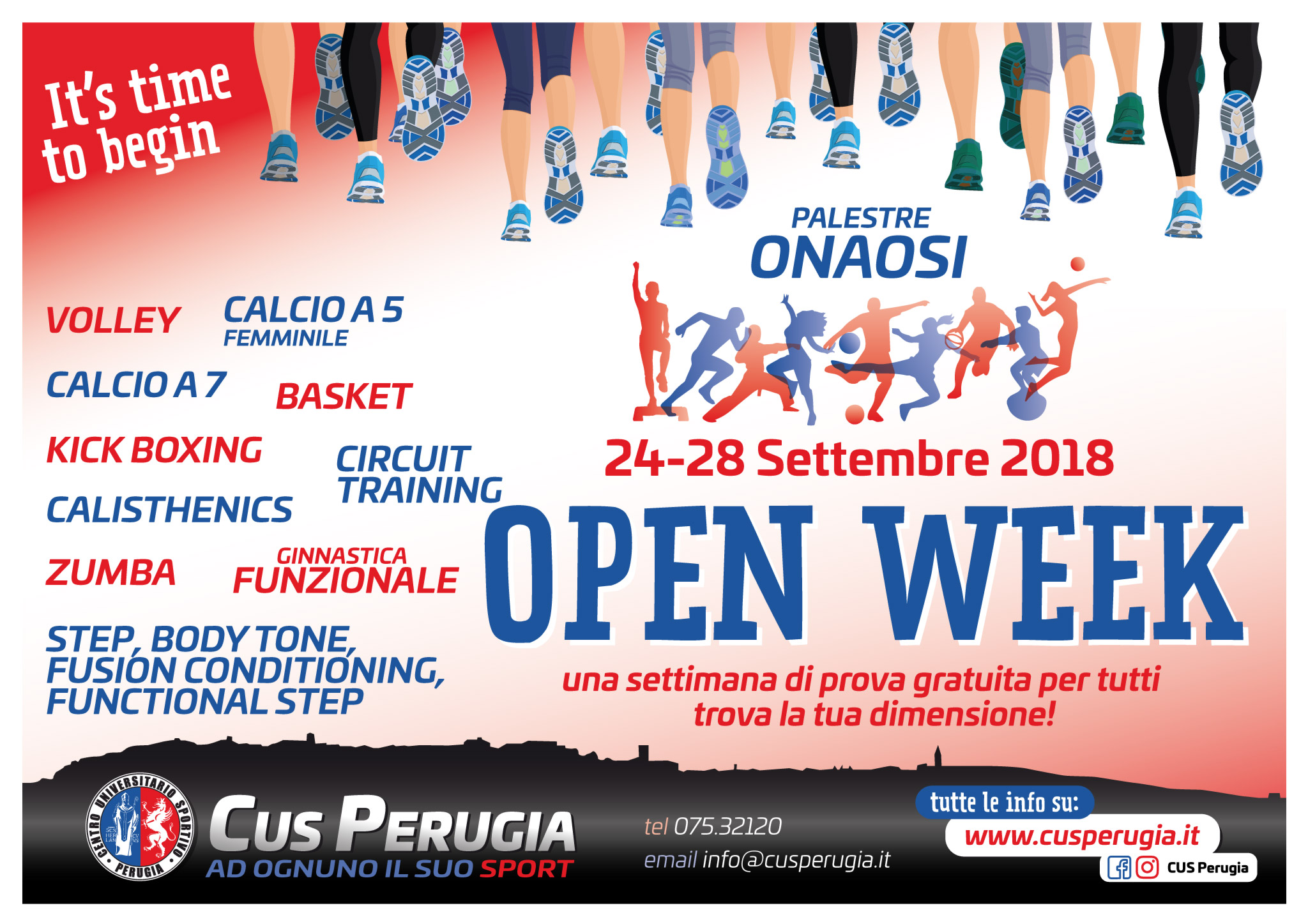Cus Perugia Open Week 2018