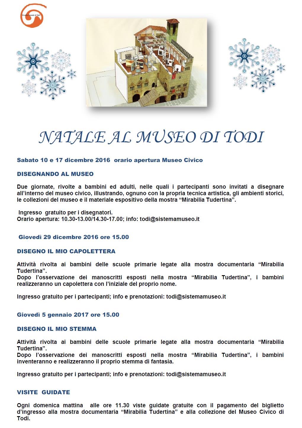 Natale 2016 Museo Todi Locandina