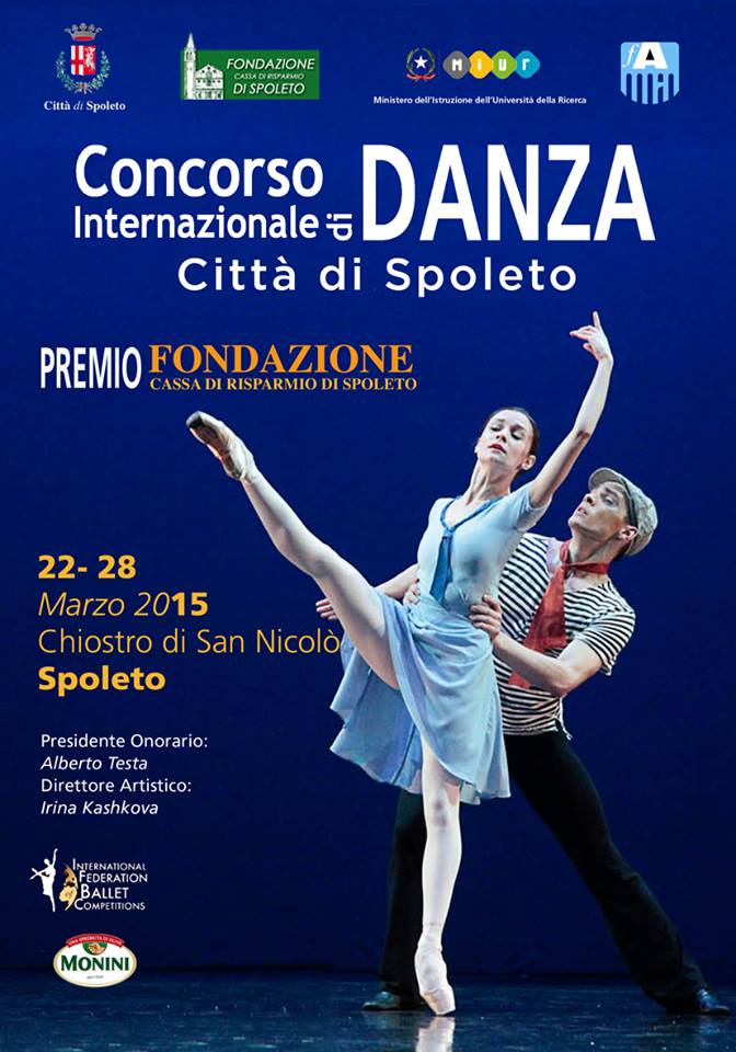 Locandina Concorso Internazionale di danza Città di Spoleto