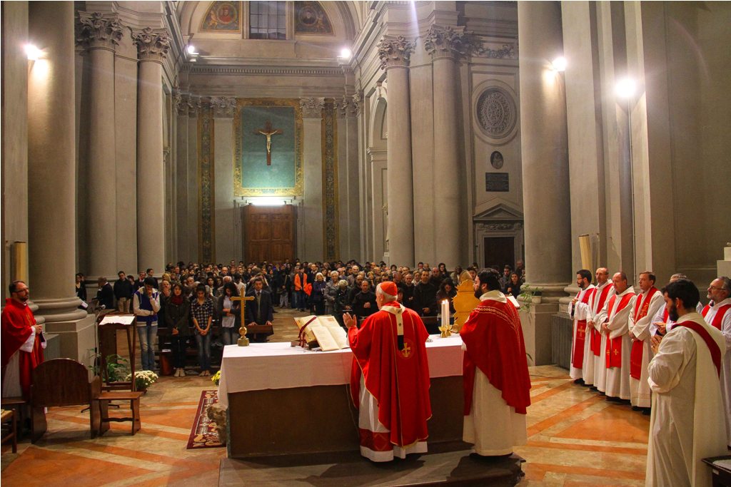 celebrazione eucaristica nella chiesa delluniversità degli studi in onore di santercolano presieduta dal card bassetti