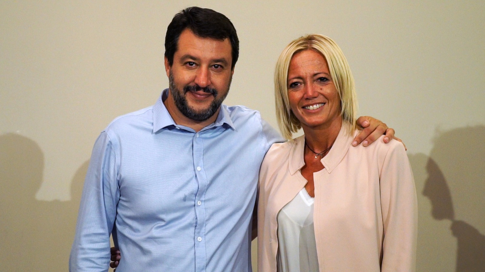 Matteo Salvini e Paola Fioroni