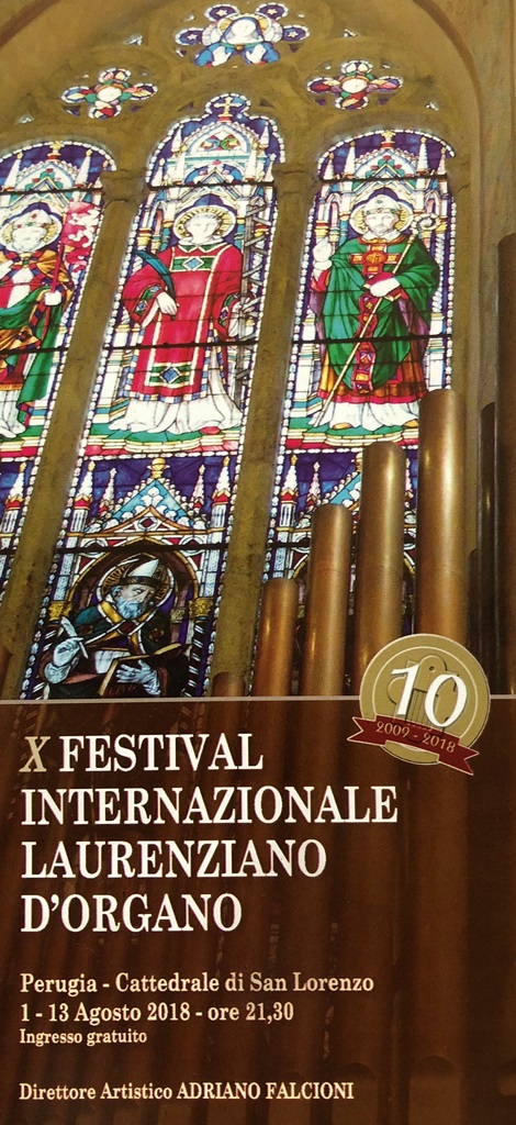 locandina 10a edizione festival internazionale laurenziano dorgano perugia cattedrale san lorenzo 1 13 agosto
