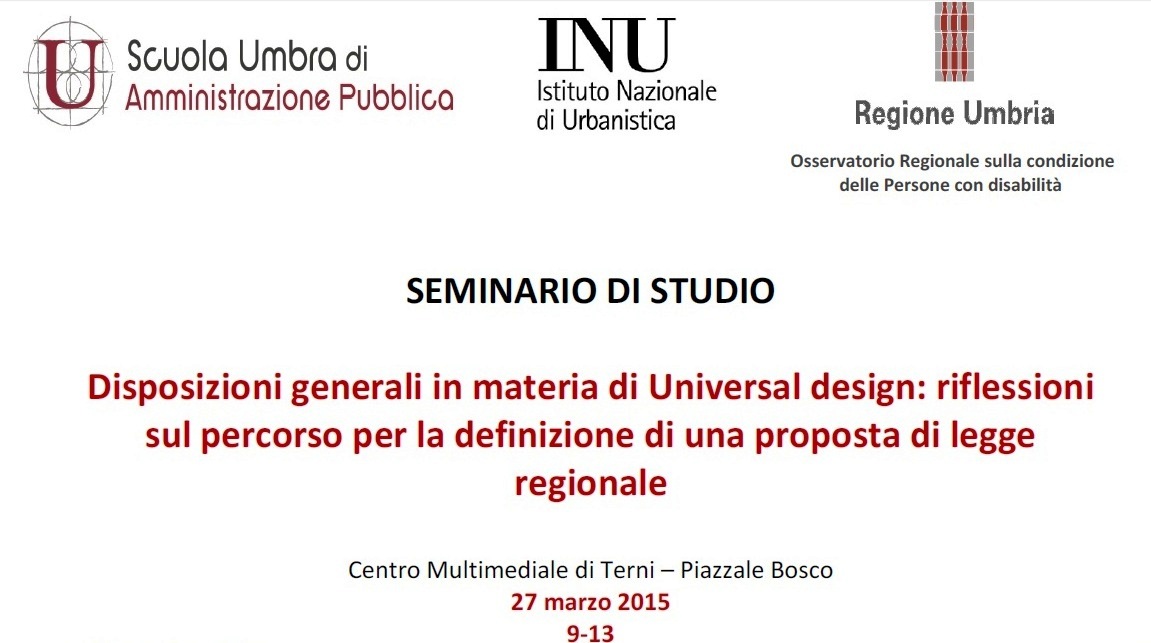 Disposizioni generali in materia di universal design