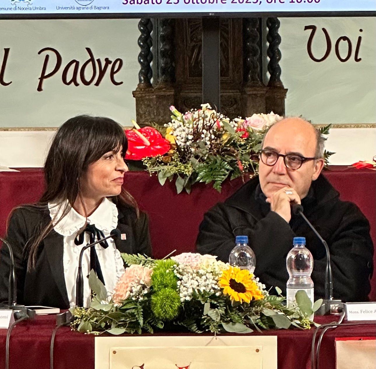 Stefania Proietti presidente Regione Umbtria Monsignor Vescovo Felice Accrocca