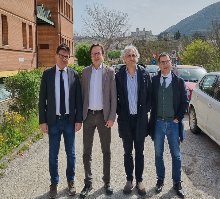 Direzione scientifica didattica e organizzativa. Da sx Alberto Tomassi Benedetto De Rosa Giuseppe Calabrò Manuel Monti