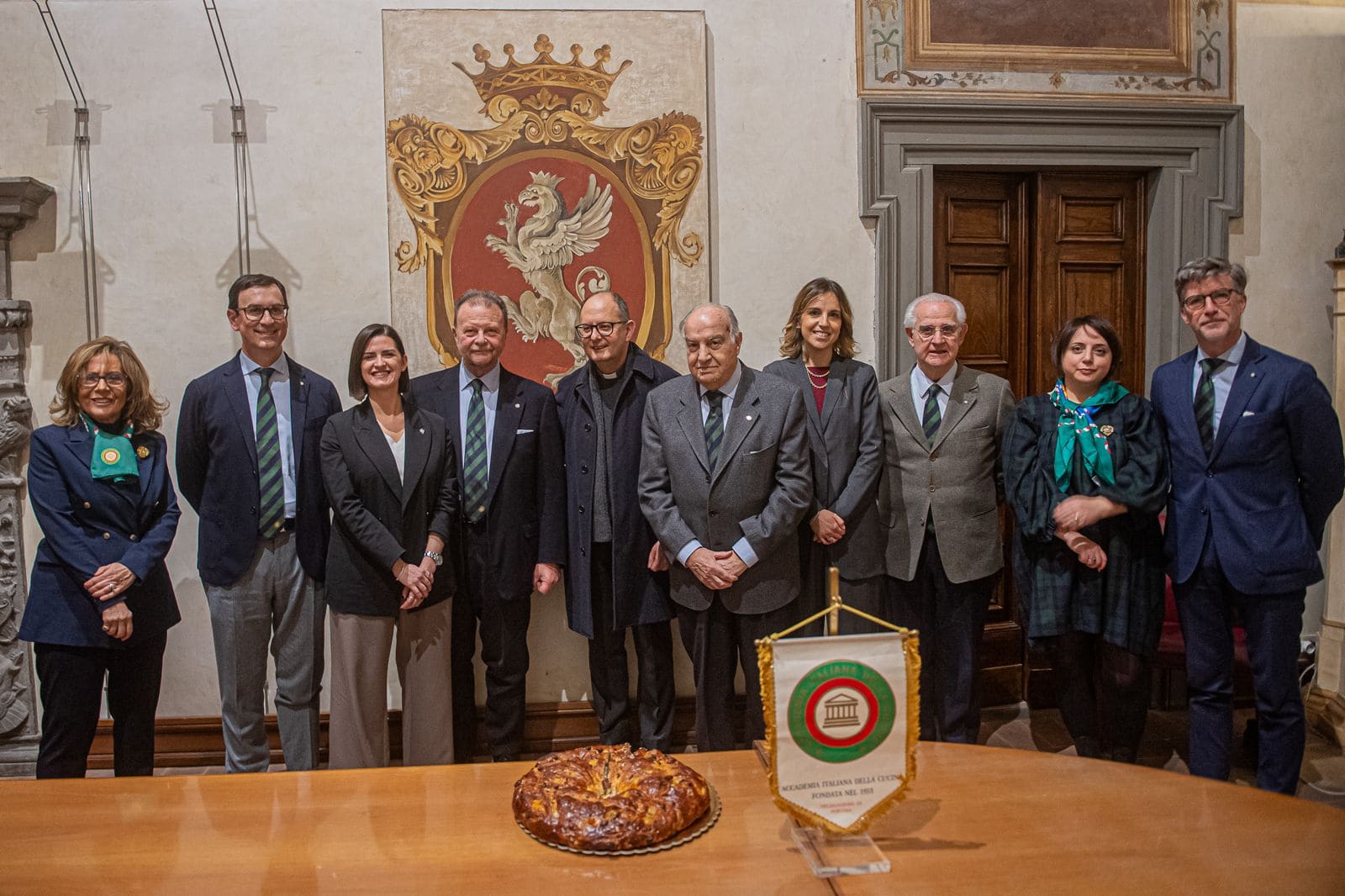 I partecipanti alla firma del verbale notarile alcuni giorni fa a Palazzo dei Priori