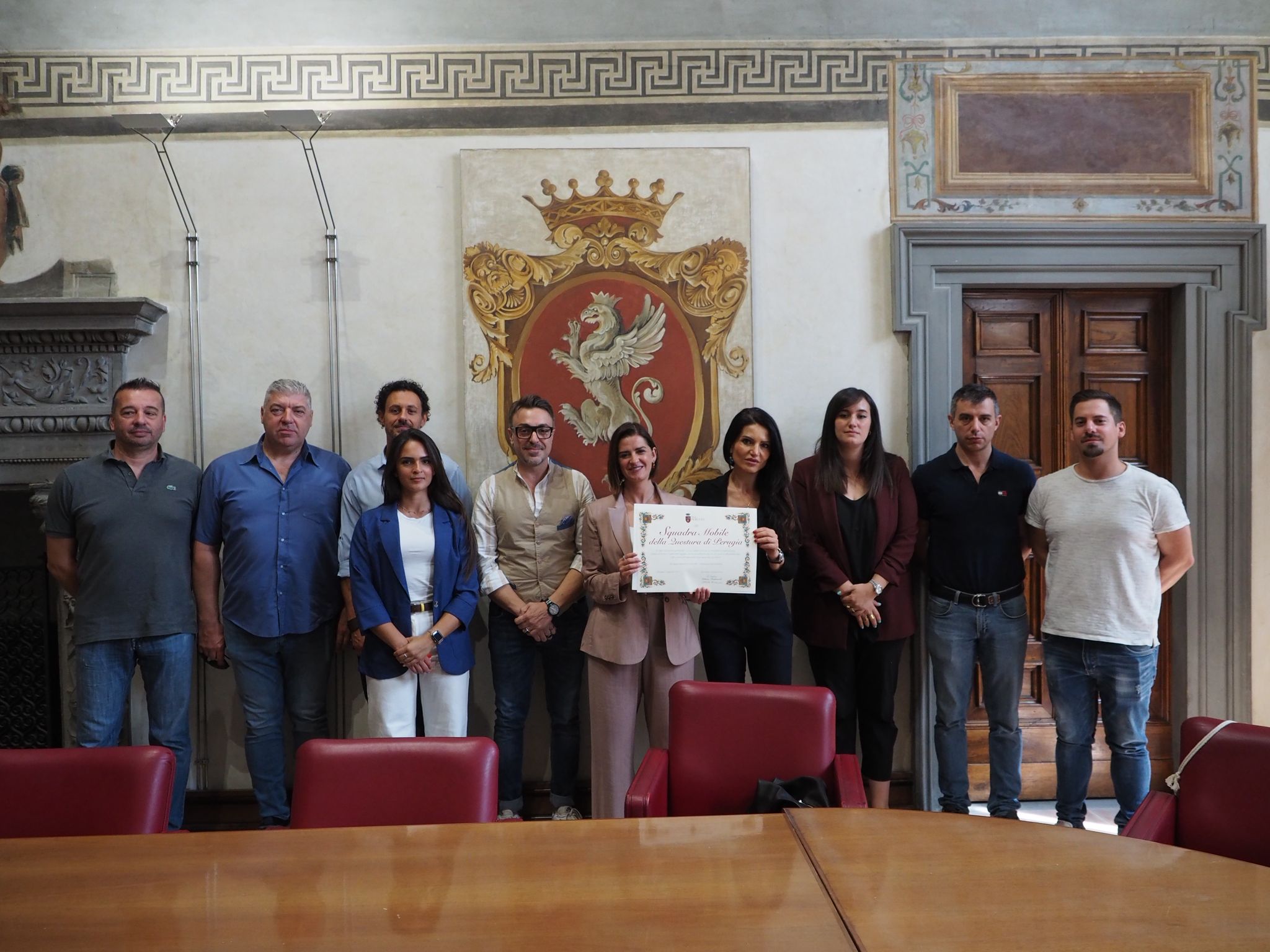 incontro sindaca Ferdinandi e squadra mobile 6