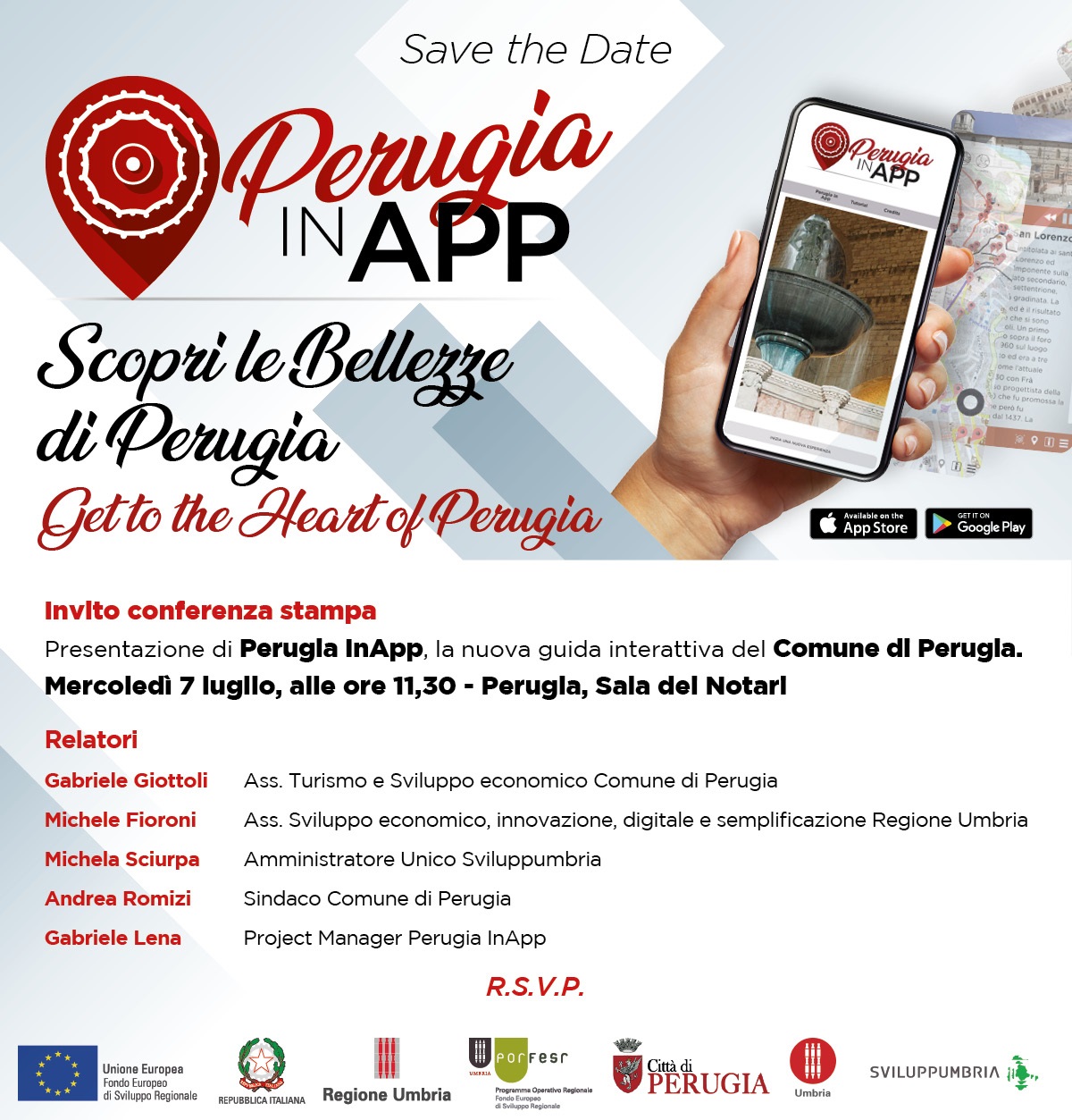 Save The DATE Perugia IN APP