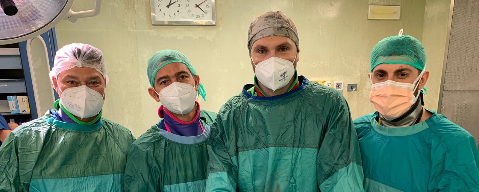equipe chirurghi ortopedici dottor di giacomo lorenzo ospedale perugia