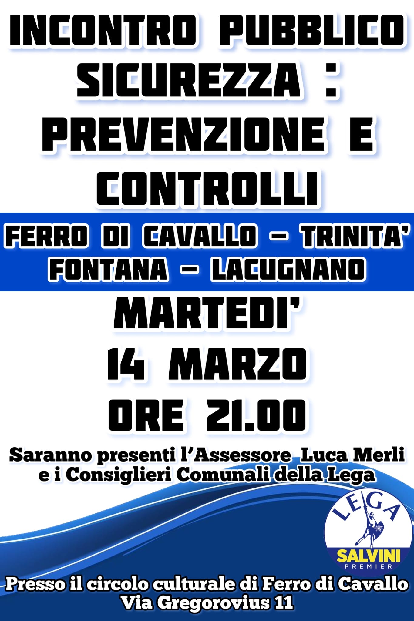 Locandina evento sicurezza Perugia