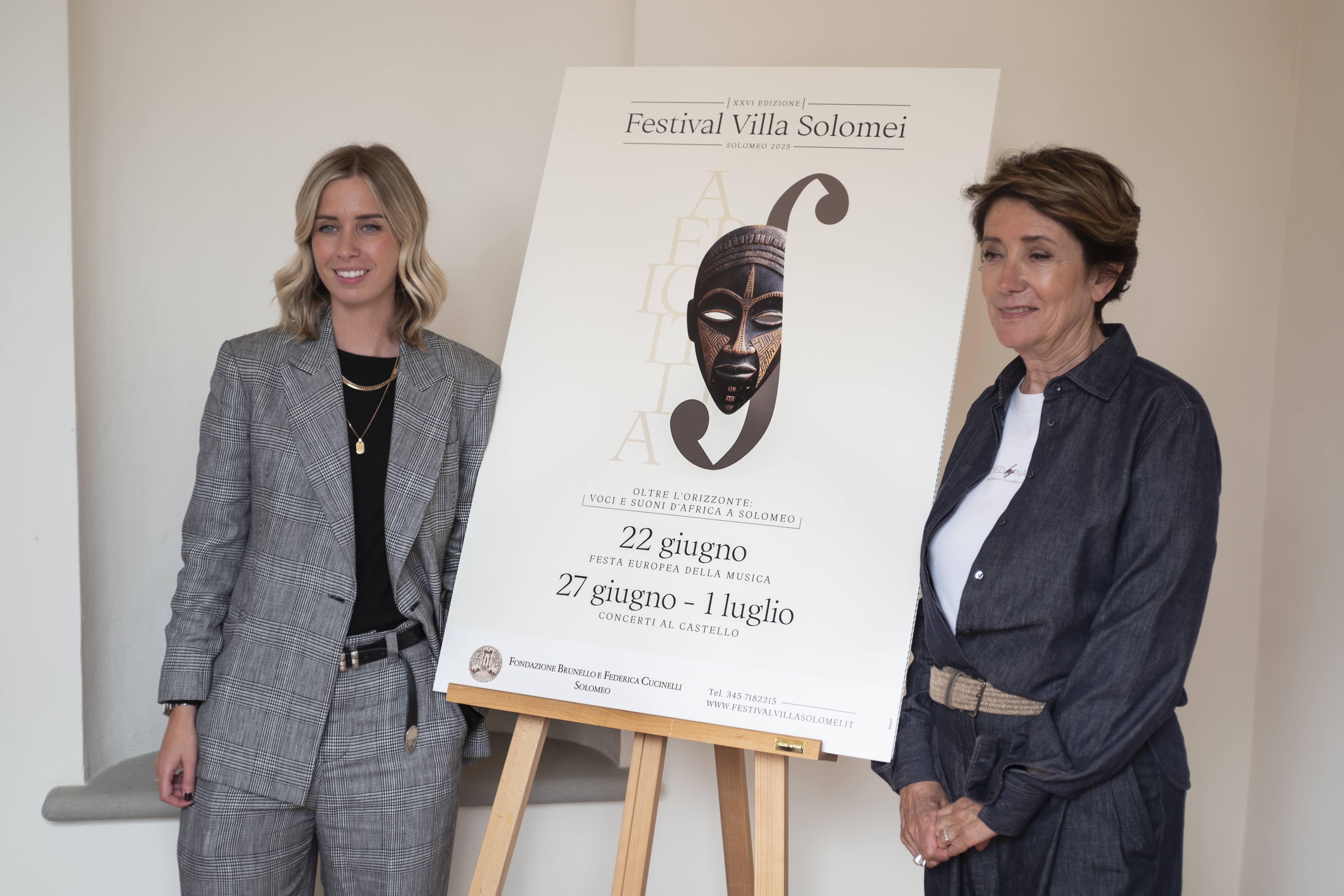 Presentazione Villa Solomei 2025 Federica Cucinelli Carolina Cucinelli