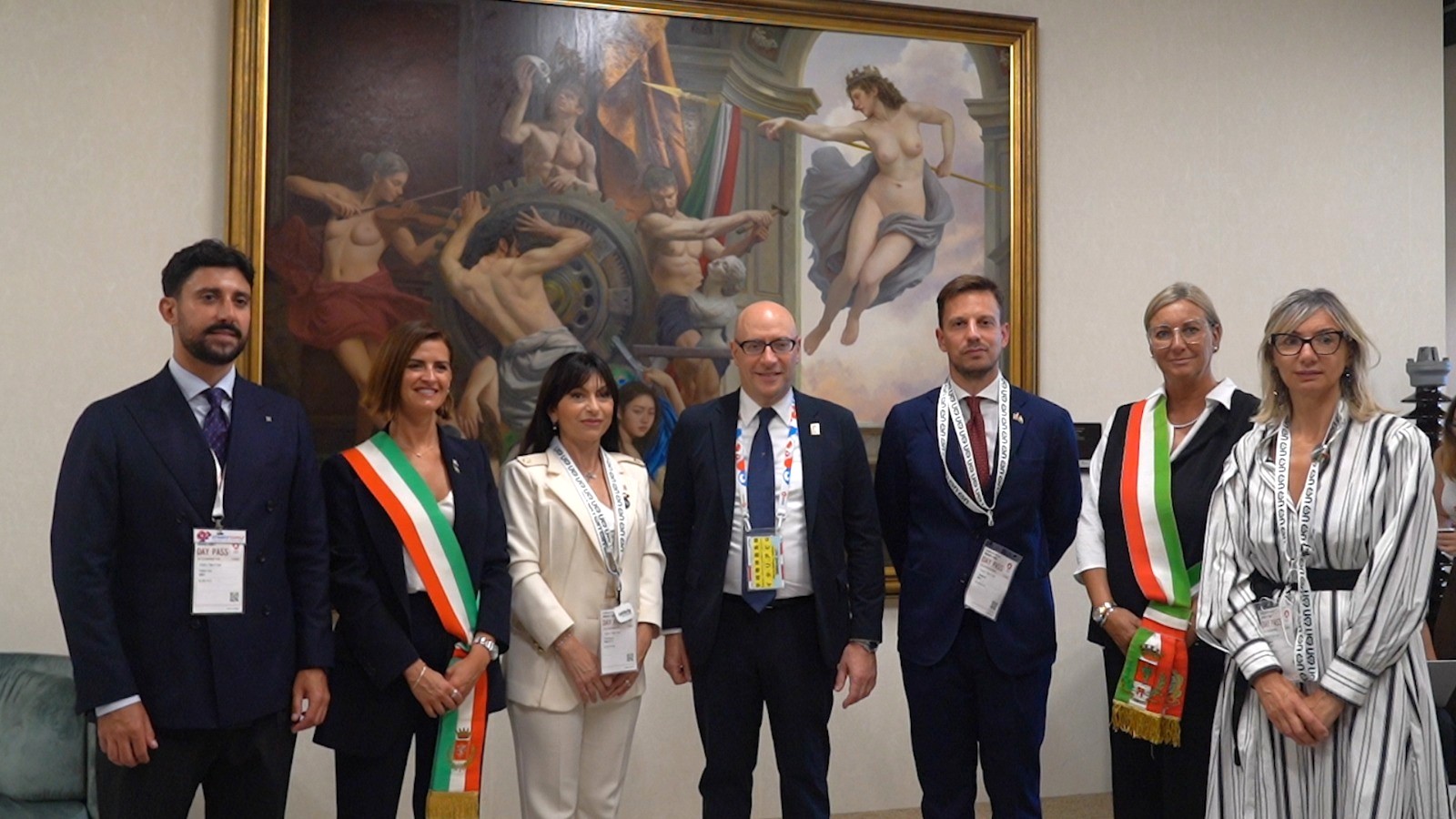 Da Sinistra Federico Gori Vittoria Ferdinandi Stefania Proietti Mario Vattani Tommaso Bori Alessandra Salinetti Simona Meloni.2