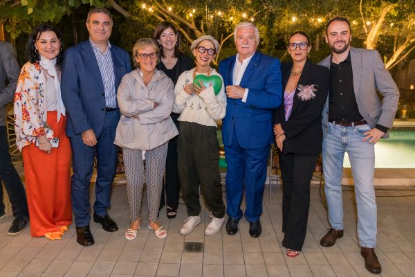 La delegazione della Camera di Commercio dellUmbria con una parte dei partecipanti alla serata di Los Angeles
