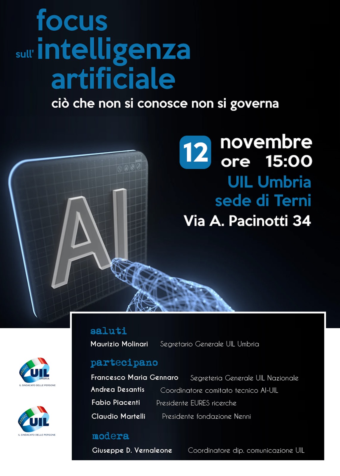 focus intelligenza artificiale Uil