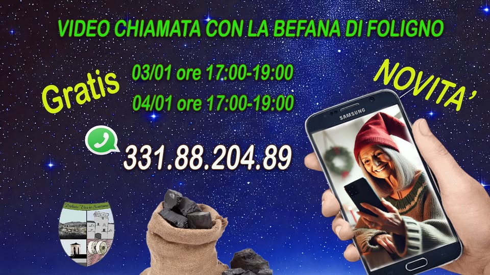 la videochiamata con la befana di foligno