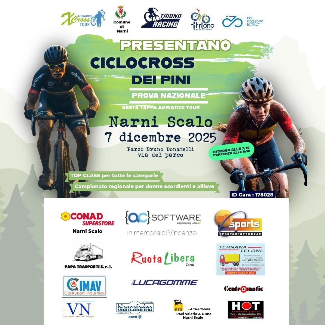 Ciclocross dei Pini 071222025 locandina