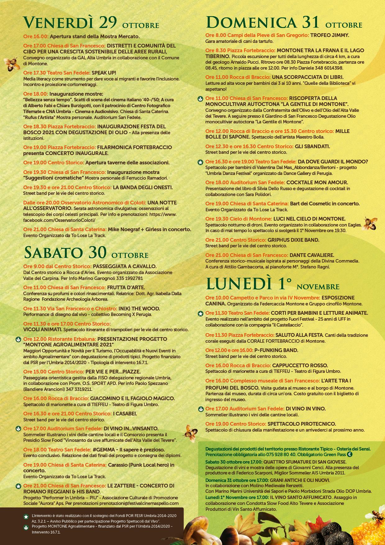 Programma Festa del boscoFdB2021