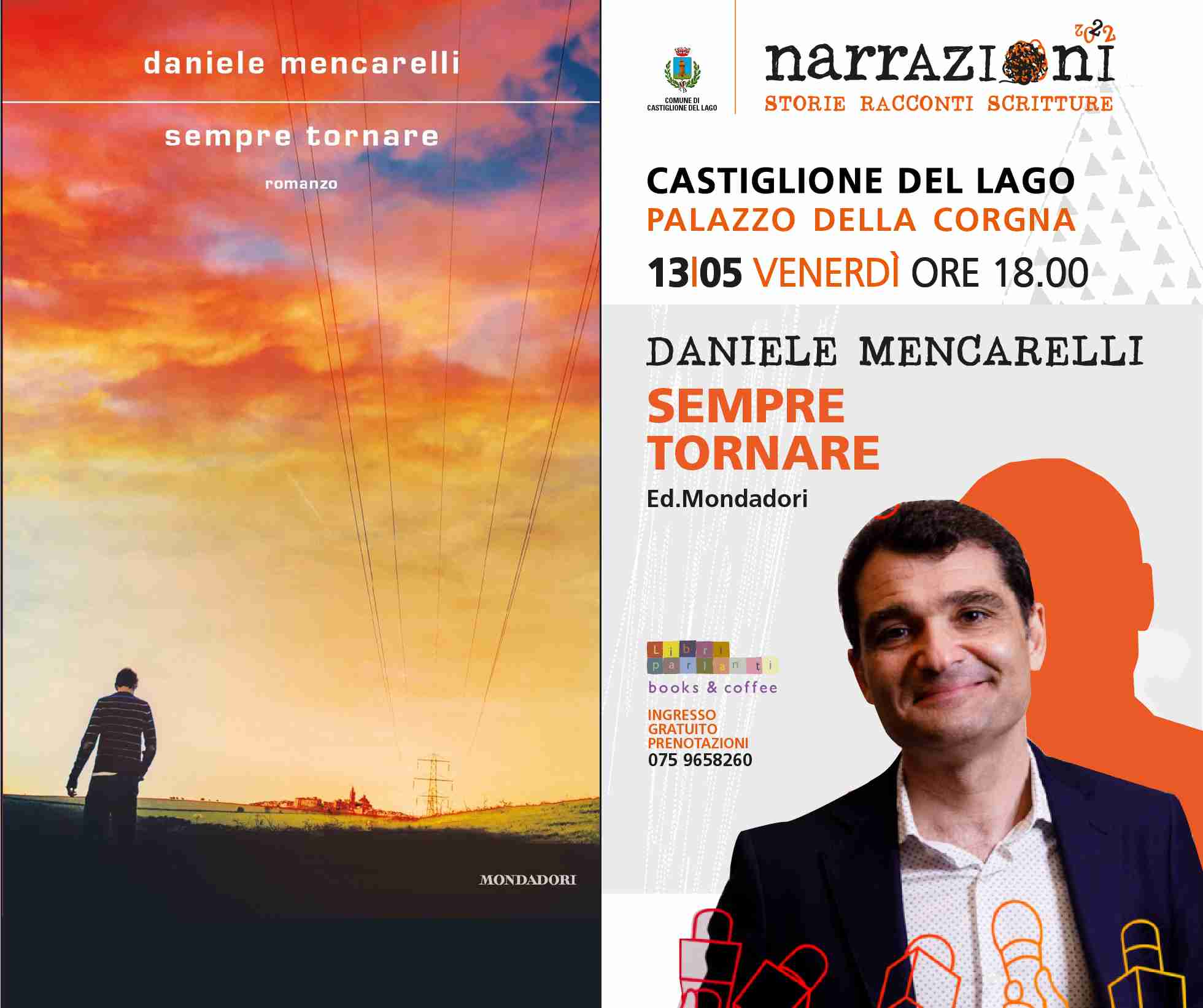 Narrazioni 2022 13 mag Daniele Mencarelli cartolina