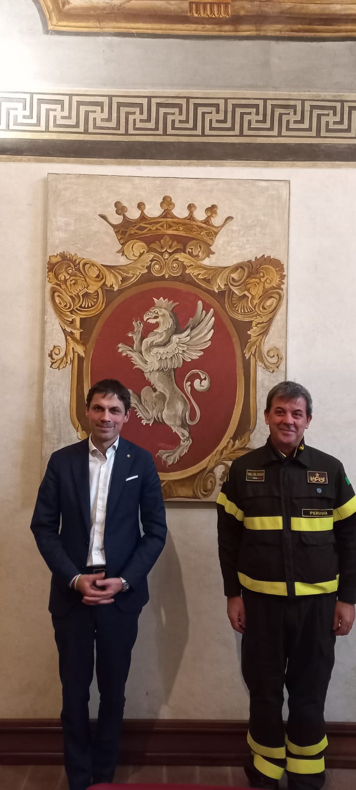 sindaco romizi incontra comandante Orru