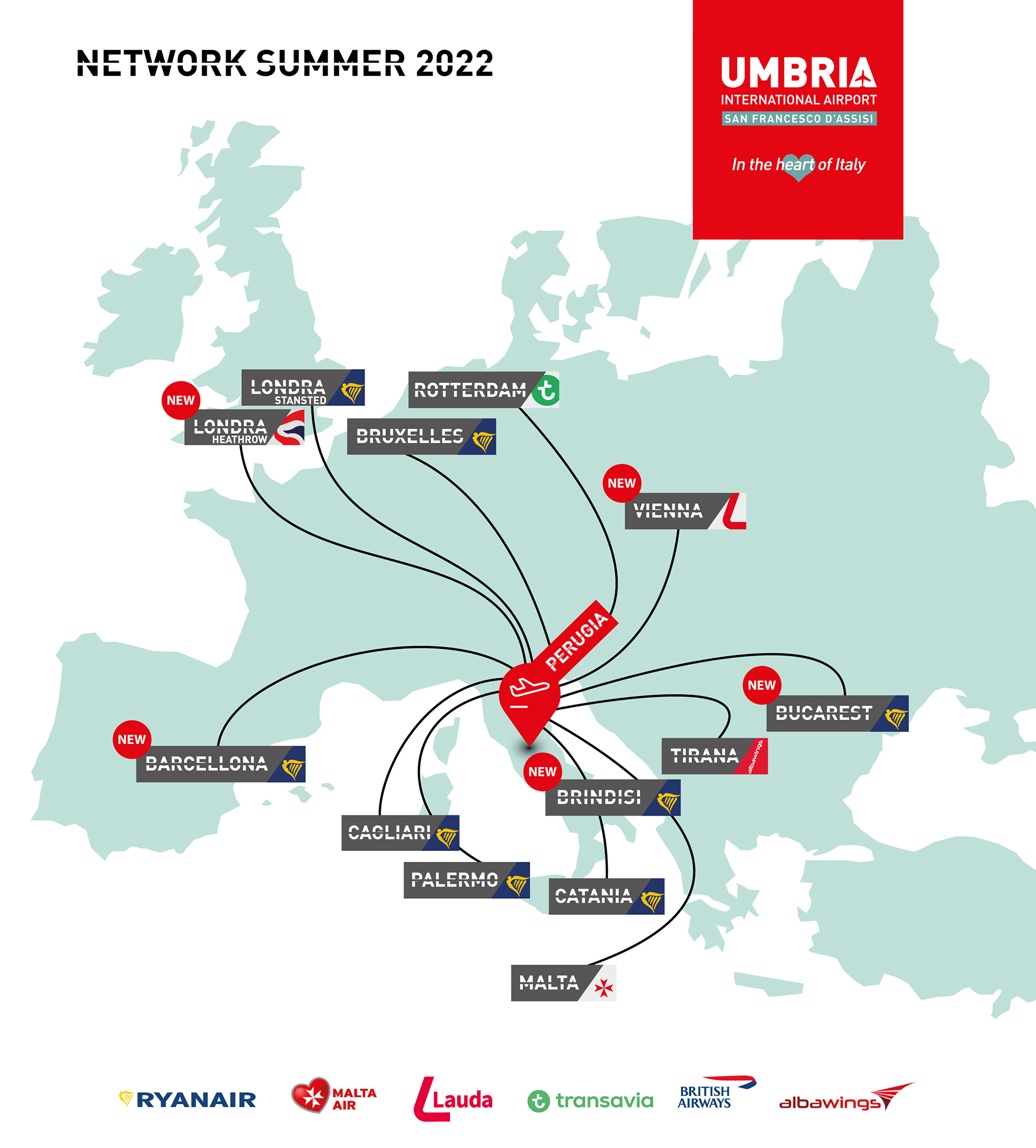 Aeroporto Umbria Network Summer 2022