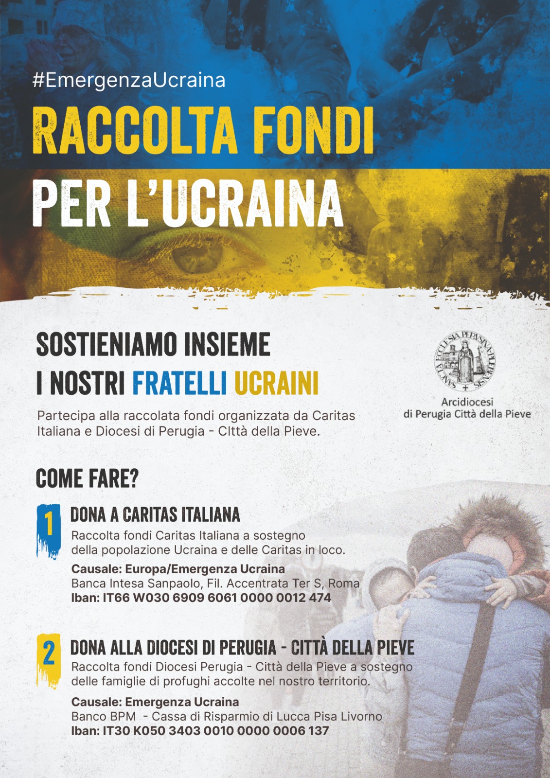 locandina raccolta fondi per lucraina