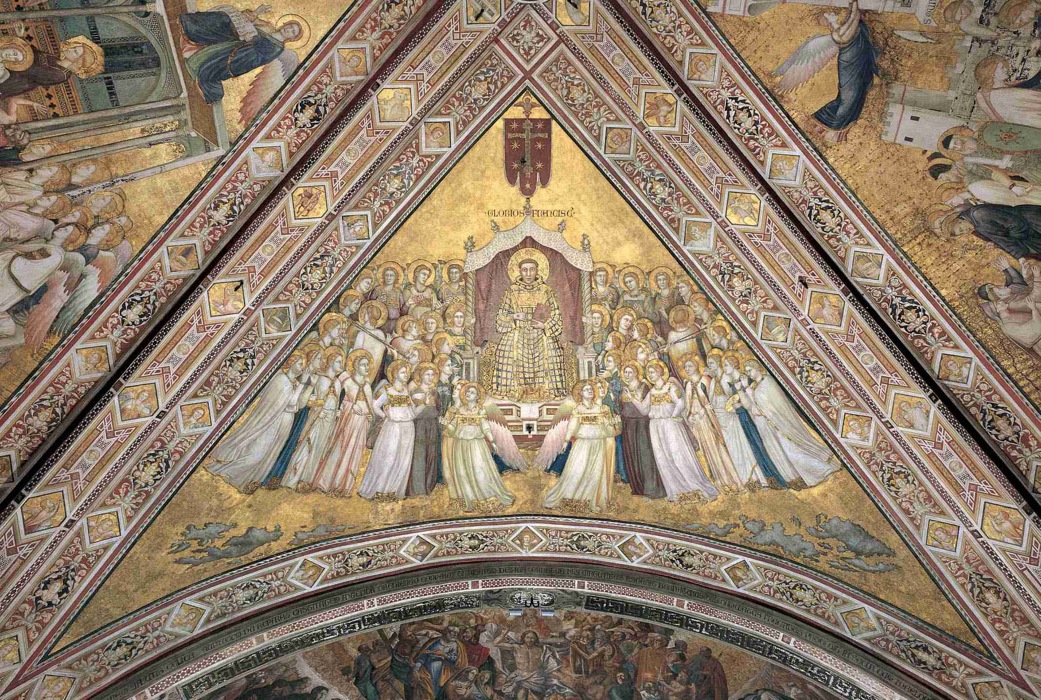 SAN FRANCESCO IN GLORA GIOTTO BASILICA INFERIORE ASSISI