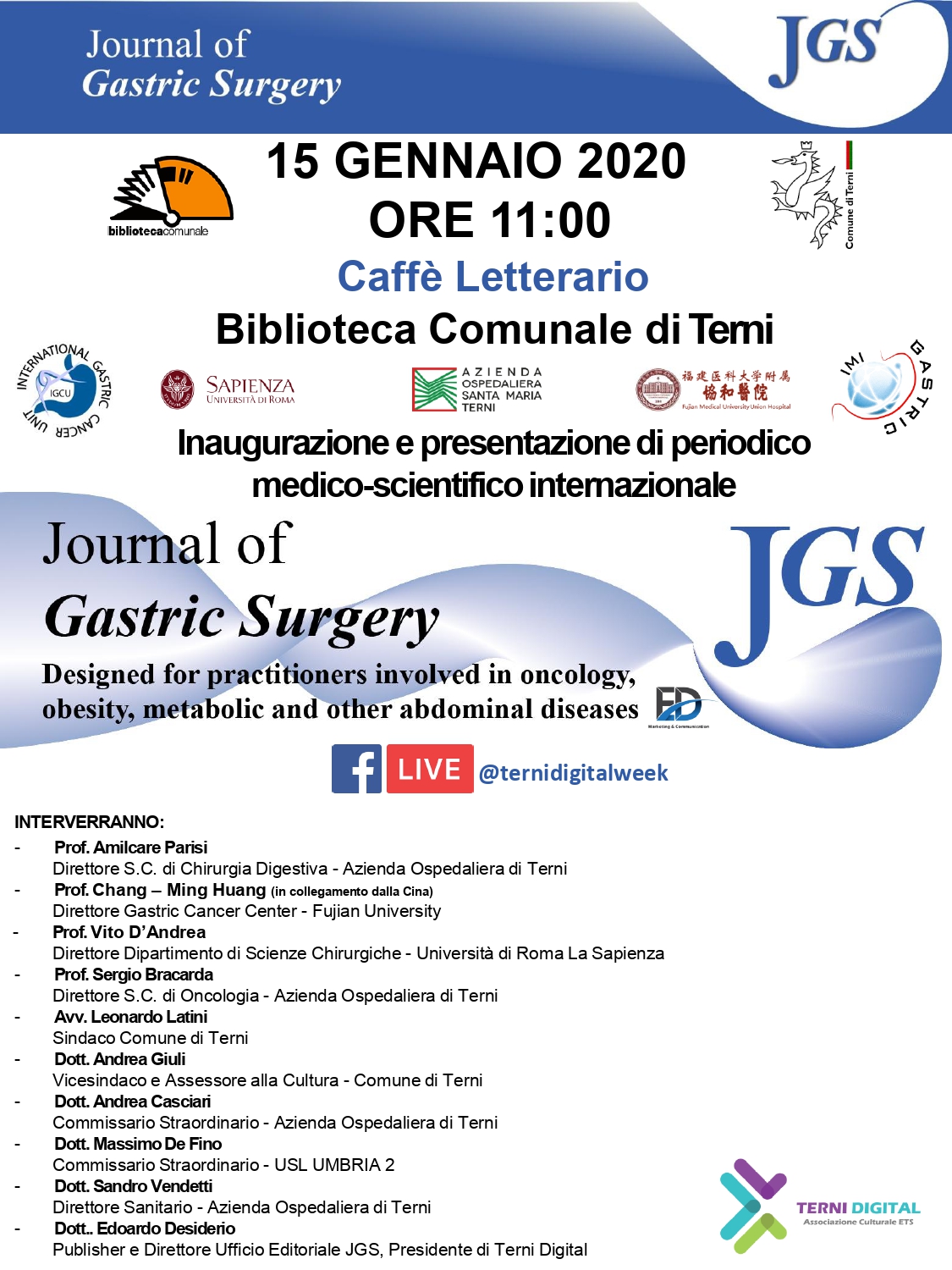 Locandina Journal of Gastric Surgery