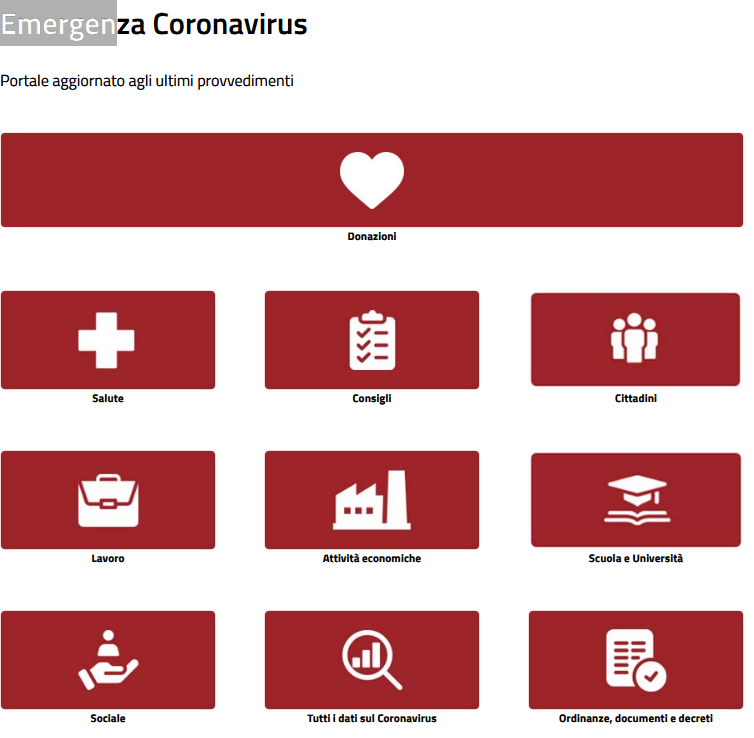 Screenshot 2020 04 27 Regione Umbria Emergenza Coronavirus Regione Umbria