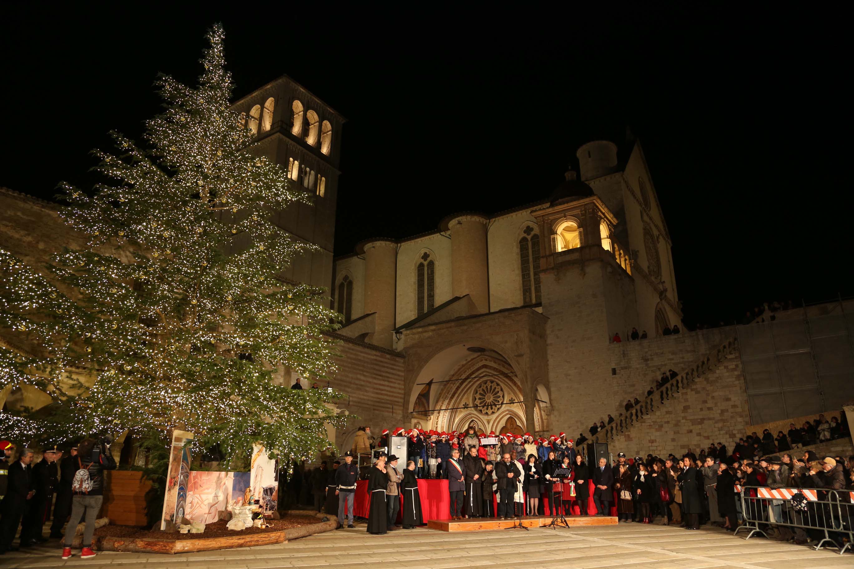 BASILICA SAN FRANCESCO ALBERO E PRESEPE ACCENSIONE