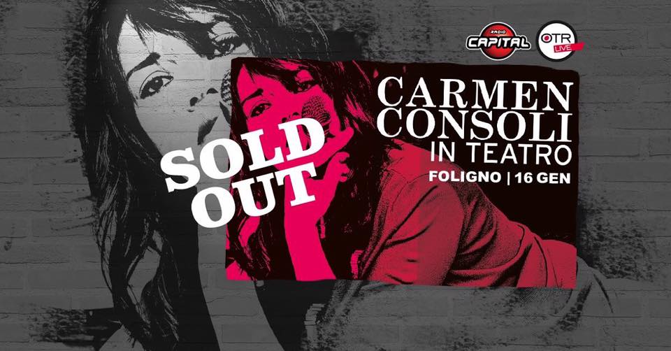 Carmen Consoli in teatro manifesto sold out