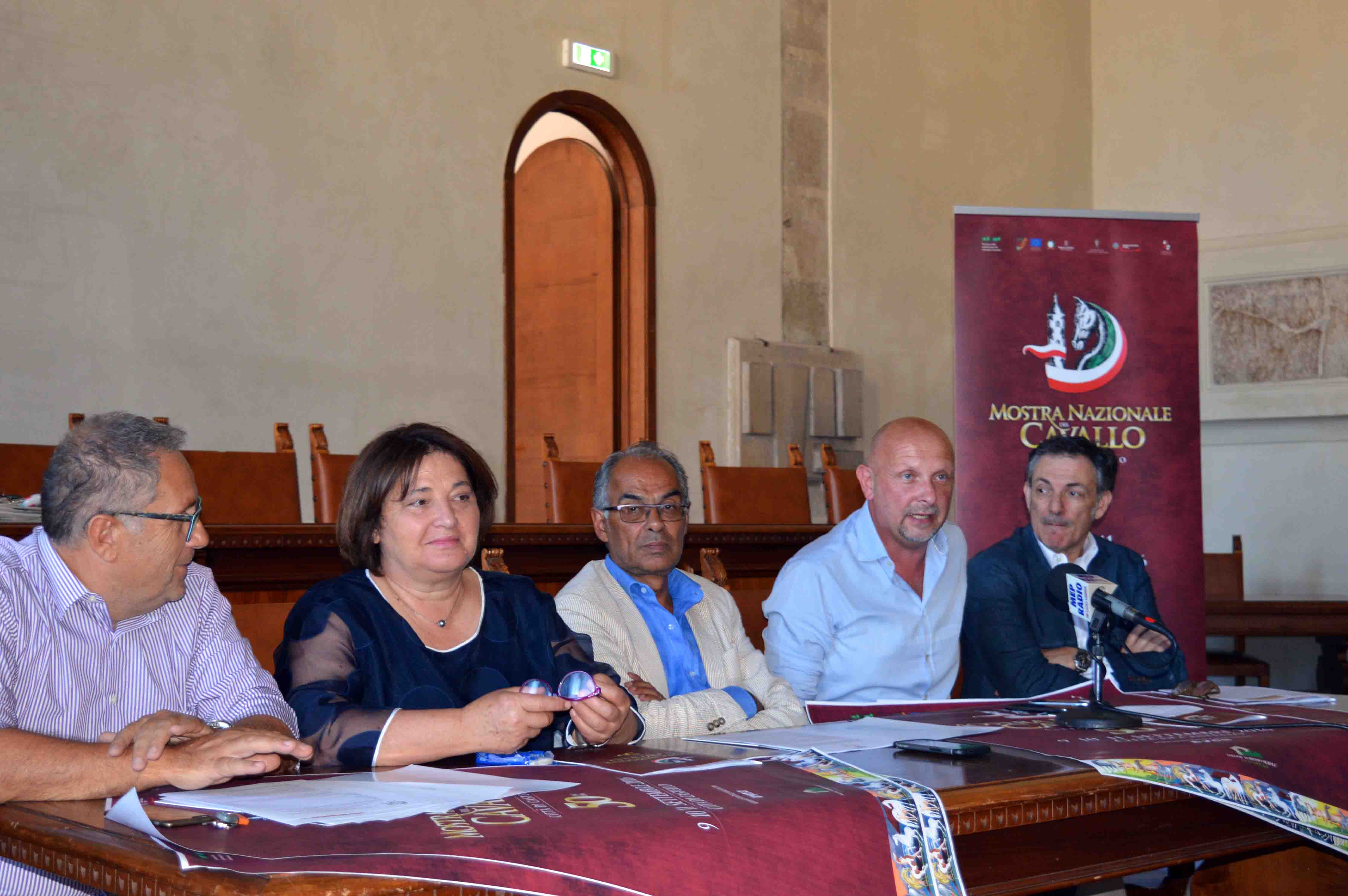 Conferenza stampa 50 Mostra Nazionale del Cavallo Massetti Cecchini Bacchetta Duranti Citerbo