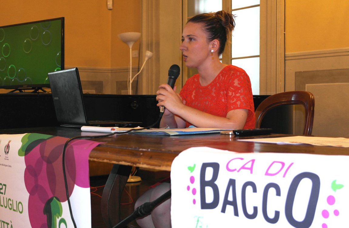 Letizia Guerri presenta la app Ca di Bacco 2