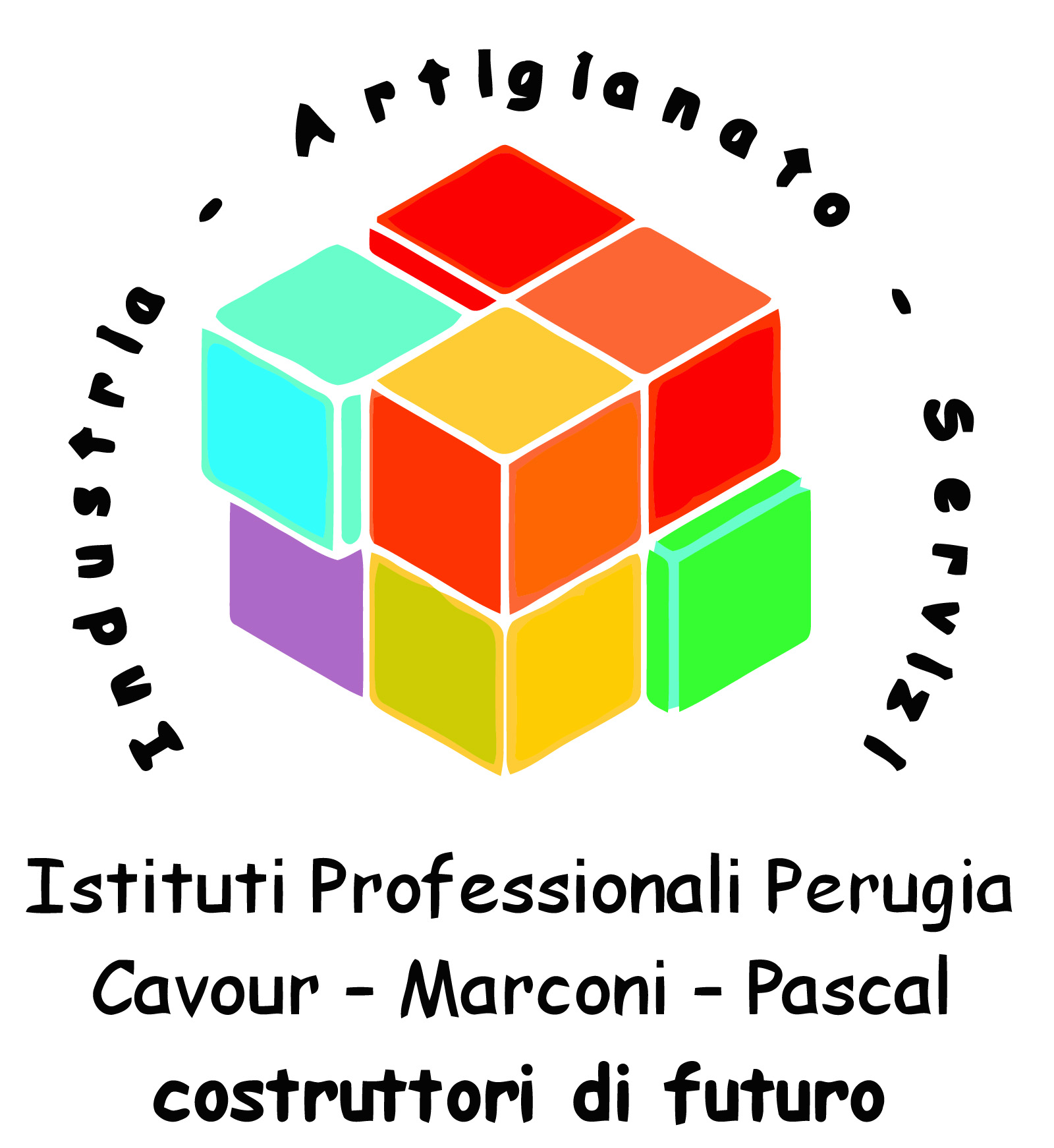 Logo CAVOUR MARCONI PERUGIA con sfondo