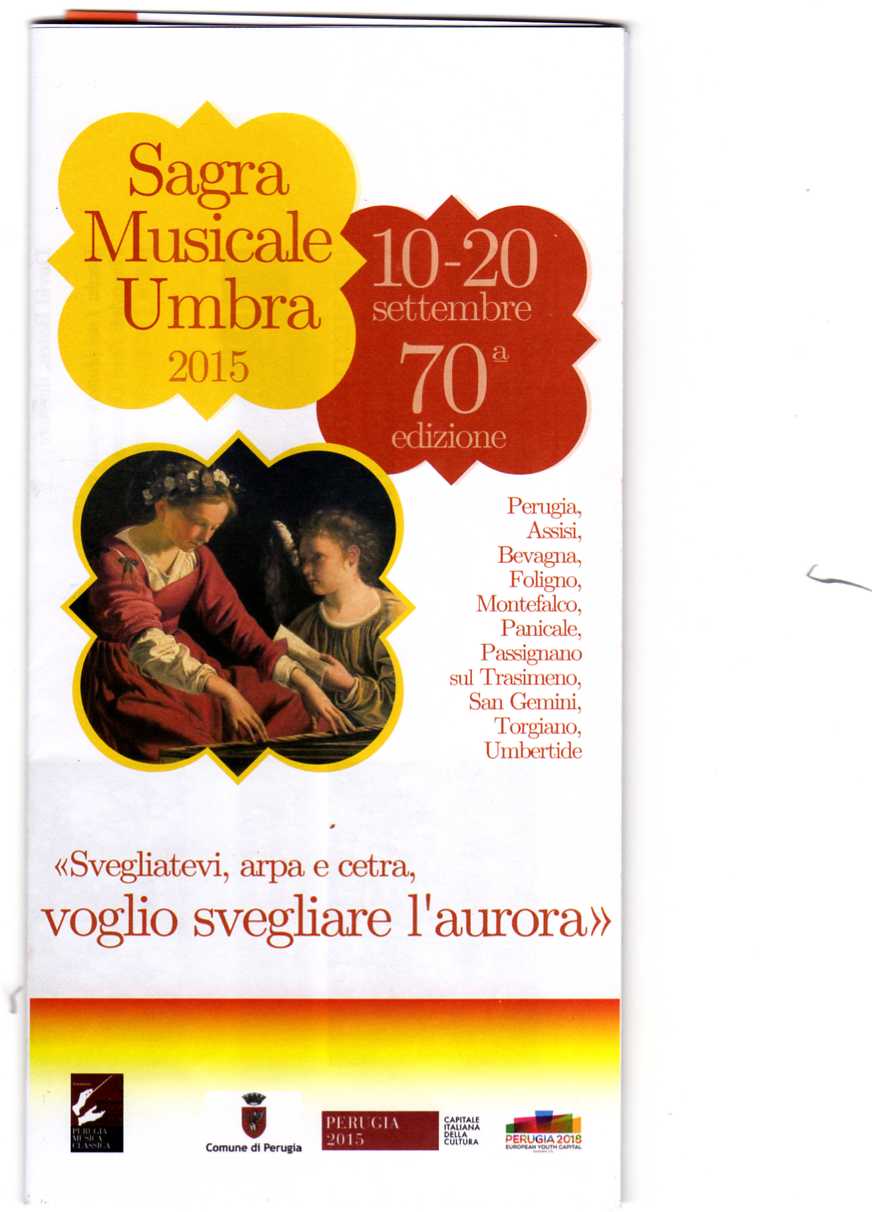 SAGRA MUSICALE UMBRA 70a Edizione