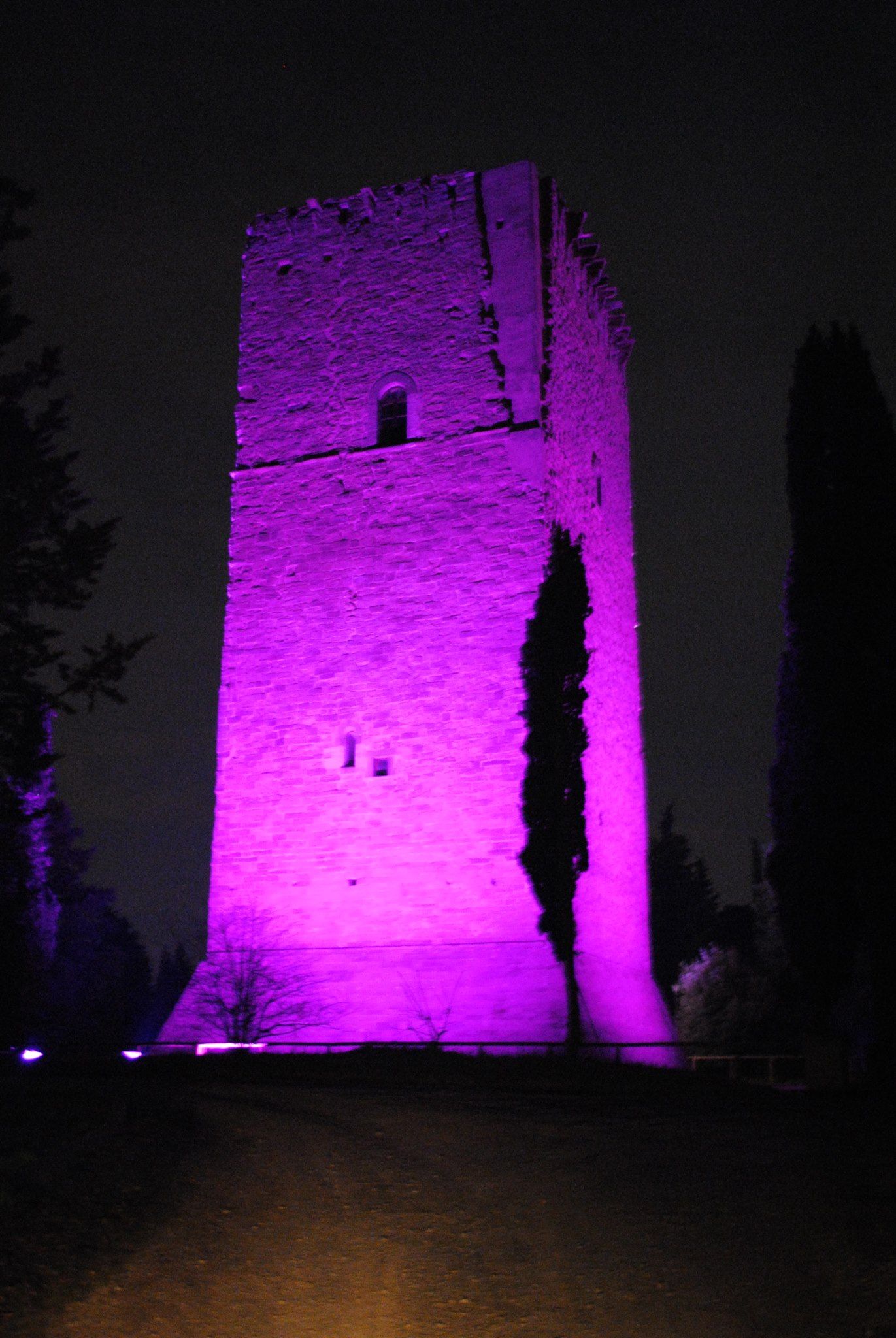 Torre dei lambardi viola