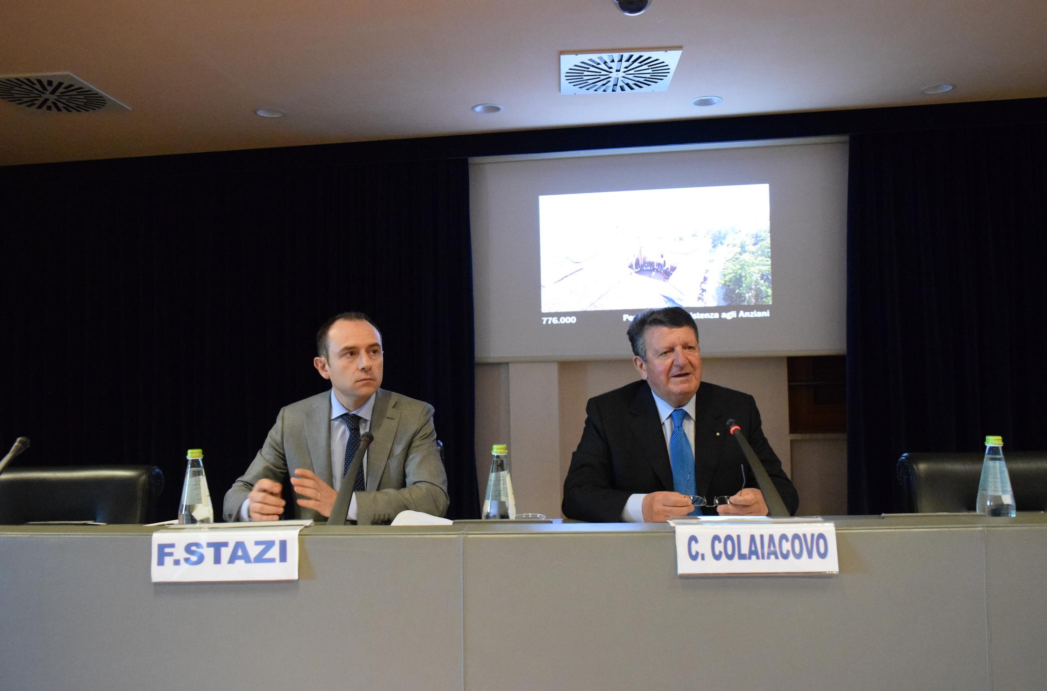 Il segretario generale Fabrizio Stazi e il presidente Carlo Colaiacovo1