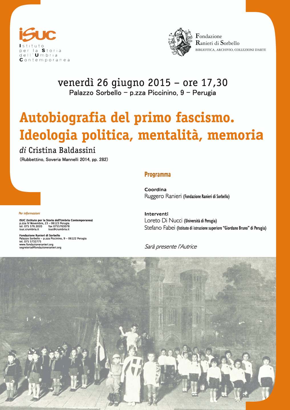 LOCANDINA presentaz vol Cristina BALDASSINI Perugia 26giu2015