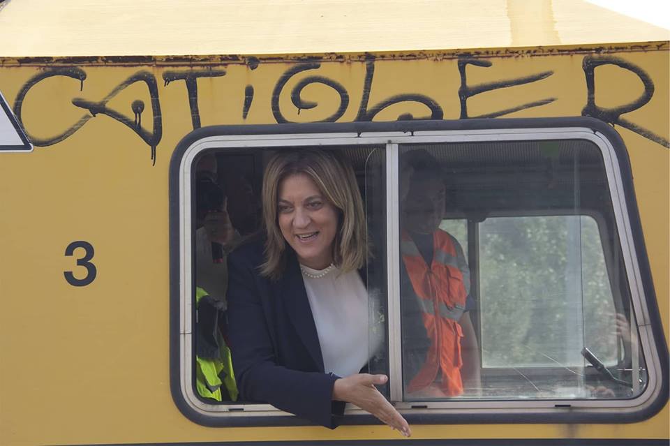 marini su treno inaugurale